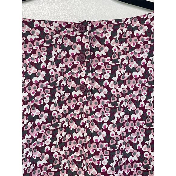 Liz Baker Abstract Floral All Over Print Blouse Dolman Sleeve‎ Relaxed Fit 18 W - Picture 6 of 9